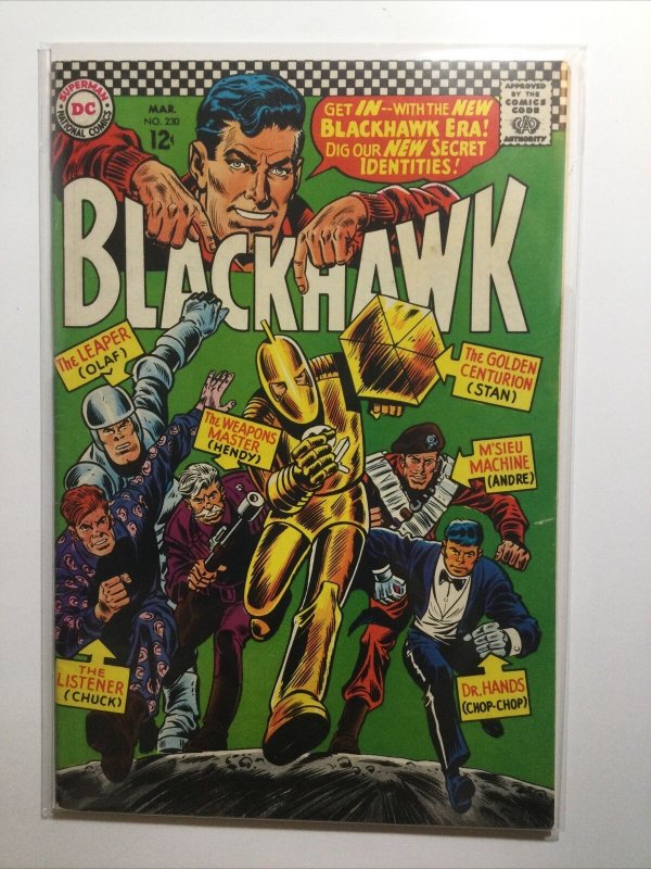 Blackhawk 230 Very Fine Vf 8.0 Dc Comics