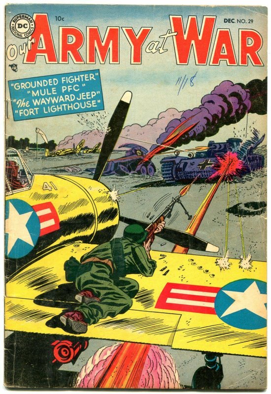 Our Army at War #29 1954- DC War comic- Russ Heath- FN-