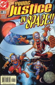 Young Justice #25 VF/NM ; DC | Peter David Outer Space Cover