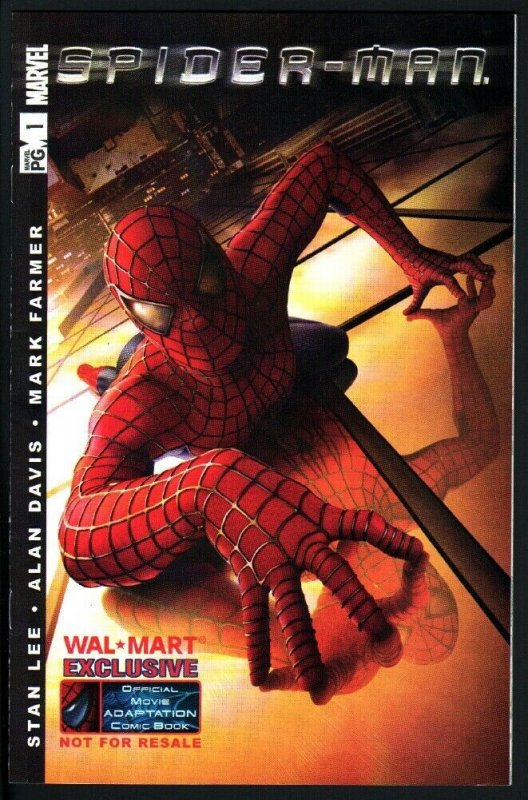 SPIDER-MAN OFFICIAL MOVIE ADAPTATION #1-WAL-MART EXCLUSIVE-2002-HTF 