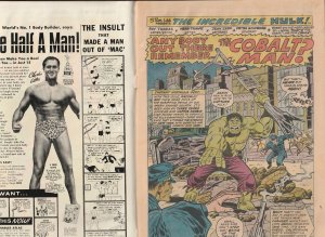 The incredible Hulk #173 - 174 (1974)  Hulk vs The Colbalt Man