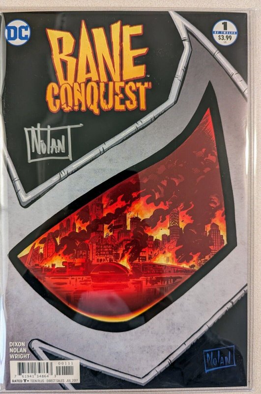 BANE CONQUEST #1 (2017) NM SIGNED BY GRAHAM NOLAN w/COA Wow!