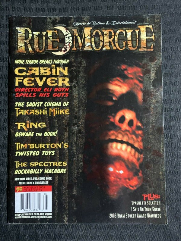 2003 RUE MORGUE Horror Magazine 33 FN 6.5 Cabin Fever Tim