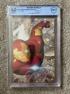 Invincible Iron Man #1 CBCS 8.0 (2015) David Marquez Virgin Variant RARE! AC