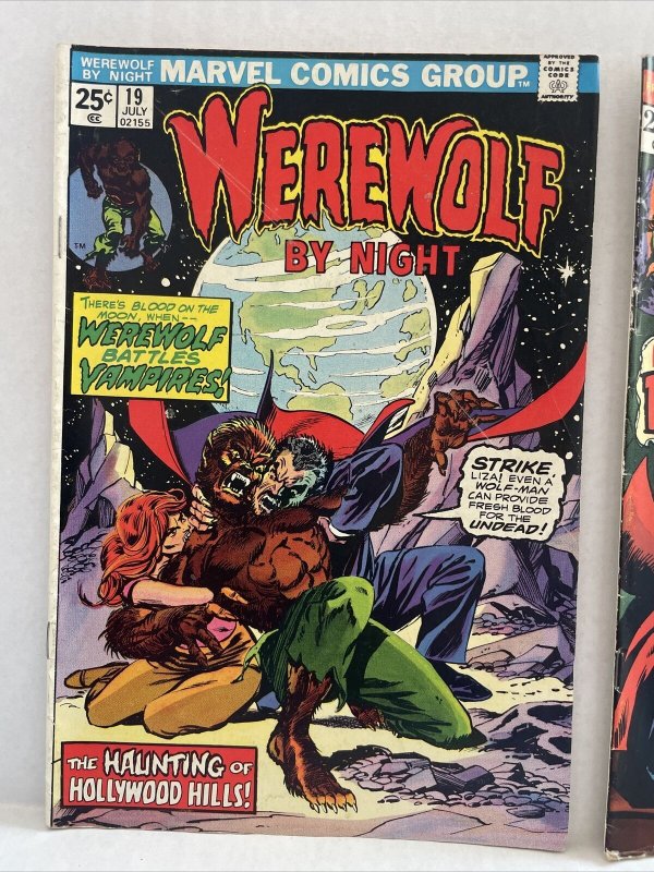 Frankenstein Monster #8 & 9 Werewolf By Night 19 Dracula
