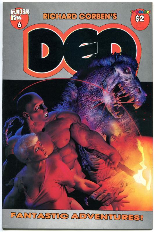 DEN #6, NM-,  Richard Corben, Fantagor, Dinosaur, 1989, Sci-Fi,more RC in store