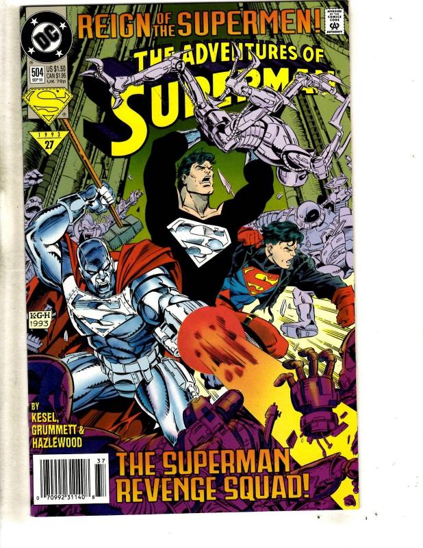 12 Superman DC Comics # 497 498 (2) 499 500 501 504 (2) 505 (2) 506 507 J295