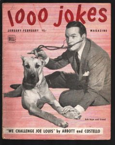 1000 Jokes #37 1/1946-Dell-Bob Hope photo cover-Cartoons-jokes-funny stories ...