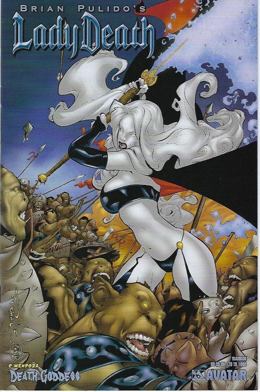 Lady Death : Death Goddess Limited to 1000 Warrior Variant Cover !!  NM 