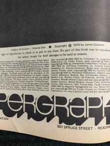 1970 STERANKO HISTORY OF COMICS 1 Supergraphics VG+ 4.5 1st Printing