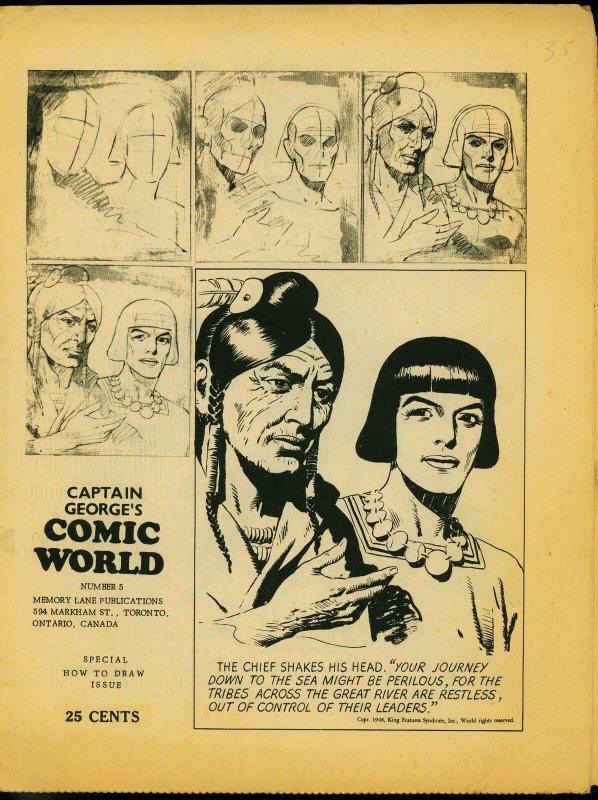 Captain George's Comic World Fanzine #5 - Hal Foster- Prince Valiant FN