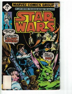 Star Wars #9 VG Han Solo Chewbacca Princess Leia Luke Skywalker R2-D Marvel 1978