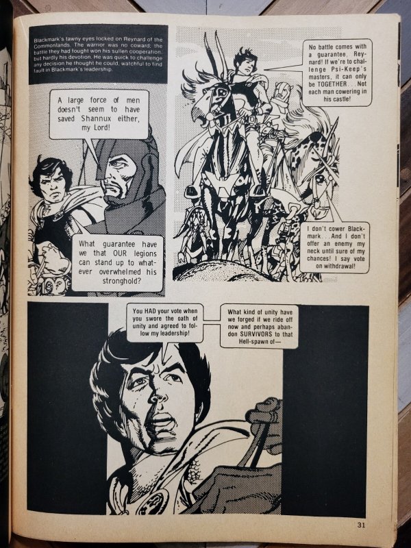 BLACKMARK MARVEL PREVIEW #17 (1979) THE MIND DEMONS Cover By Romas VG+