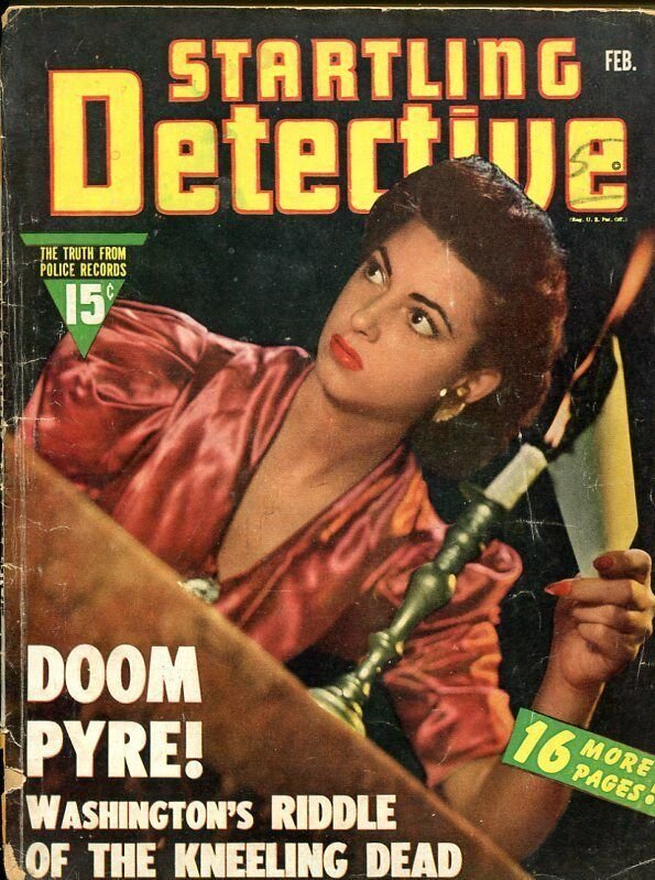 STARTLING DETECTIVE-FEB 1943-SPICY-MURDER-KIDNAP-ARSON-fr/good FR/G