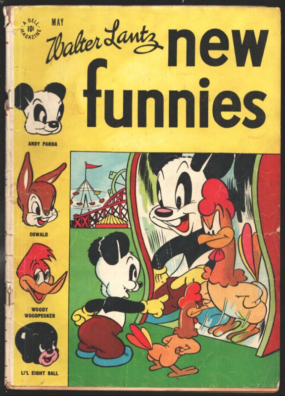 New Funnies #111 1946-Dell-Andy Panda, Woody Woodpecker-Li'l Eight Ball-Walte...