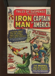 (1965) Tales of Suspense #61: SILVER AGE! IRON MAN/CAPTAIN AMERICA! (3.5/4.0)