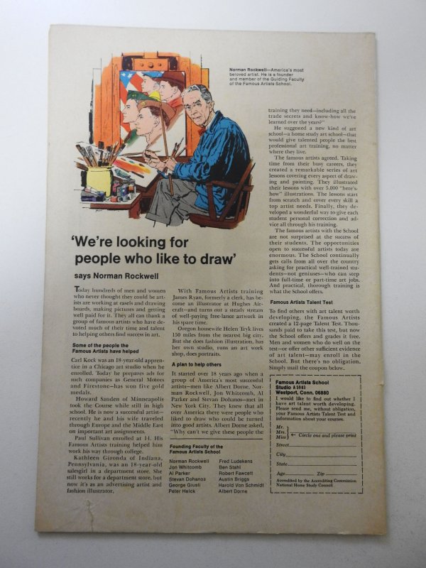 Thor #161 (1969) VG Condition cover detached bottom staple, 1/2 in tear bc