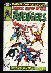 Marvel Super Action #19 NM+ 9.6 Avengers #58 2nd Vision Reprint!