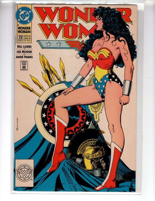 • Wonder Woman #72 (1993) Classic Brian Bolland cover [NSC•CR500-GA#2]