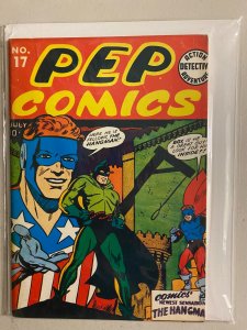 Flashback 16: Pep Comics 17 #16 DynaPubs (6.5 FN+) (1941/1974)