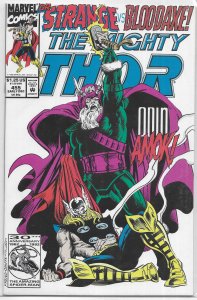 Thor   vol. 1   #455 VF Dr. Strange, Bloodaxe