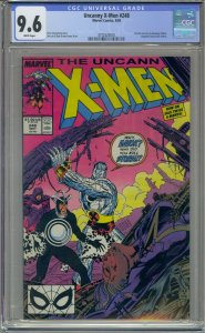 UNCANNY X-MEN #248 CGC 9.6 1ST JIM LEE WHITE PAGES