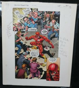 JLA in Crisis Secret Files #1 p.5 Color Guide Art - Flash by John Kalisz