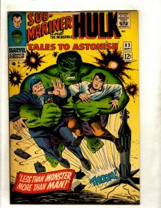 Tales To Astonish # 83 FN- Marvel Comic Book Sub-Mariner Hulk Watcher Namor NE1