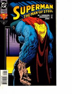 Lot Of 4 Superman Man of Steel DC Comic Book #31 32 33 34  Batman   BH41