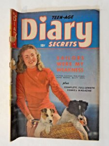 Teenage Diary Secrets (1949, St. John) #4g+; Matt Baker Stories, Over Sized