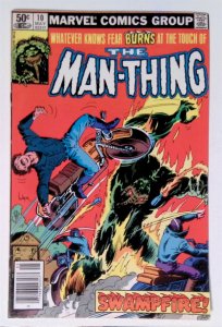 Man-Thing (2nd Series) #10 Newstand copy (May 1981, Marvel) 6.5 FN+
