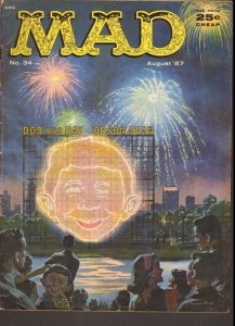 Mad #34 ~ Berg starts as regular ~ 1957 (6.0) WH