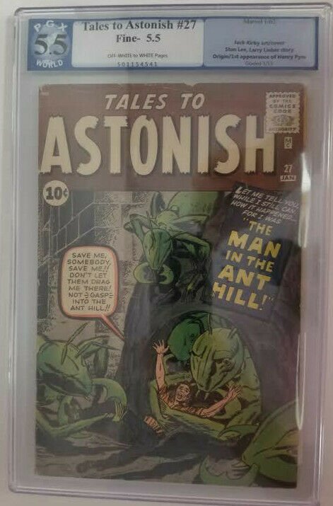 Tales to Astonish #27 ~ 1962 Marvel ~ PGX 5.5 (FN-), 1st Appearance of Henry Pym