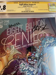 Eight Billion Genies (2022) # 1 (CGC 9.8 SS) Signed Browne Soule | 1:25 Cover E
