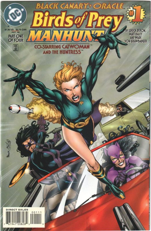 BIRDS OF PREY MANHUNT #1-4 1996 COMPLETE SET