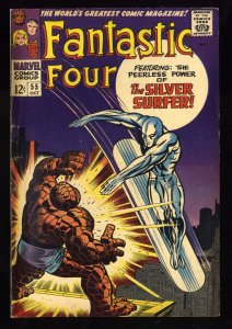 Fantastic Four #55 VG- 3.5 Silver Surfer!