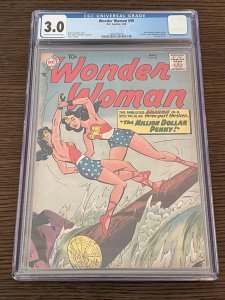 Wonder Woman #98 (1958). 3.0 CGC. BIG KEY! 1st S.A. Wonder Woman. New origin/art