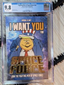 CGC 9.8 Fighting Men of Space Force Comic Book 2019 Rich Woodall Trump