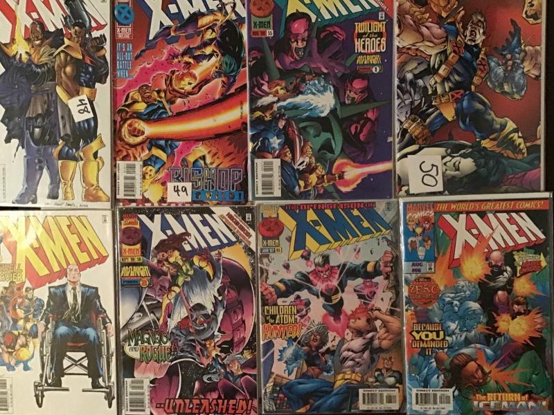 X-MEN 1992 MARVEL 8 BOOK LOT #48,49.50,55,56.57.65.66 AWESOME COPIES 