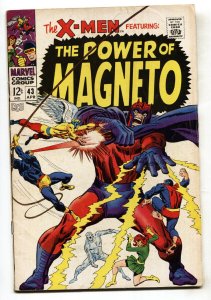 X-Men Comics #43 1968- Magneto Cover- Marvel Silver Age