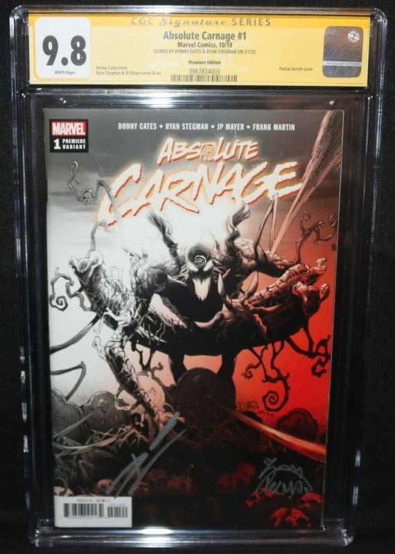 Absolute Carnage #1 - Cates & Stegman - Premiere CGC Signature Series 9.8 - 2019 