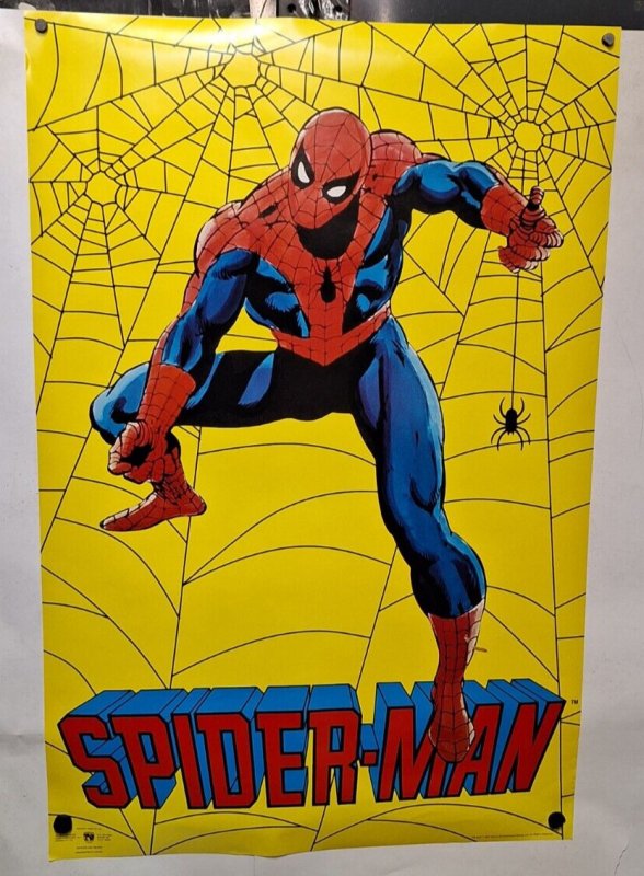 SPIDERMAN (1987) 35x23 1st Norman James Spidey poster/lithograph classic image