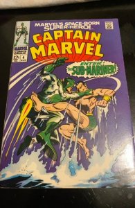 Captain Marvel #4 (1968)vs submariner