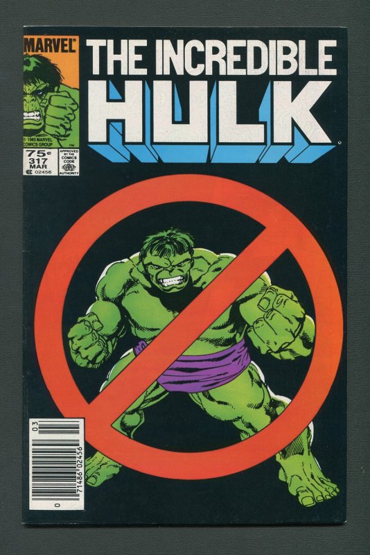 Incredible Hulk #317 /  8.0 VFN / Newsstand March 1986