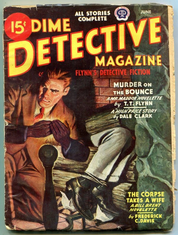 Dime Detective Pulp June 1943- Corpse Takes a Wife- Murder on the Bounce
