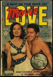 Movie Love #5 1950- Famous Funnies- Joseph Cotton- Ann Blyth FAIR