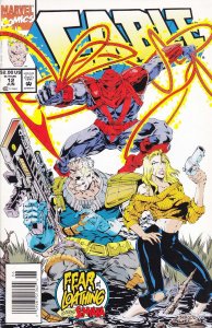 Cable #12 (Newsstand) FN ; Marvel | Fear and Loathing Senyaka Steve Skroce