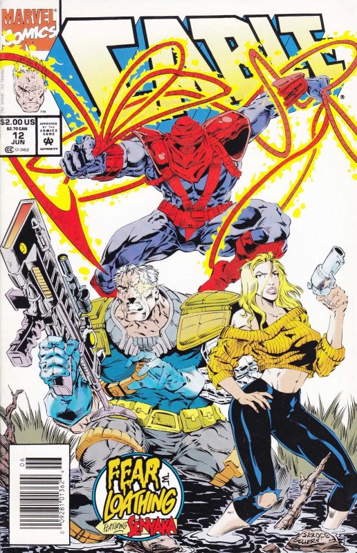 Cable #12 (Newsstand) FN ; Marvel | Fear and Loathing Senyaka Steve Skroce