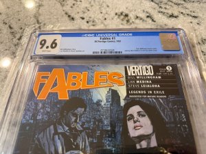 Fables # 1 CGC Graded 9.6 DC Vertigo Comic Book 2002 Maleev Cover Variant JH32