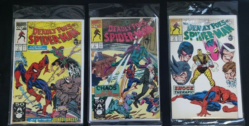 SPIDER-MAN 6PC (VF) SHOCK THERAPY, PUNISHMENT & CRIME, PUNISHER 1989-91